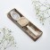 A teaspoon spoon with an engraving “Svetlana”, in a gift box, 3 x 15 cm.