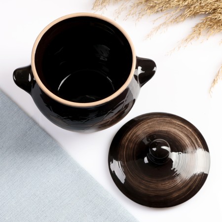 Ceramic pot for baking No. 6 Oddar 0.65 liters-3