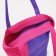 Textile bag on lightning, raspberry/lilac color