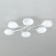 Ceiling chandelier Citilux "Florida" CL148160, 80x55x14.5 cm, 6x60W, E14, white color
