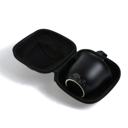 A set for a tea ceremony of 5 items per 3 persons: a cup of 60 ml, a kettle 210 ml-6