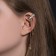 Kaffing Earrity Two Stars, white color in gold