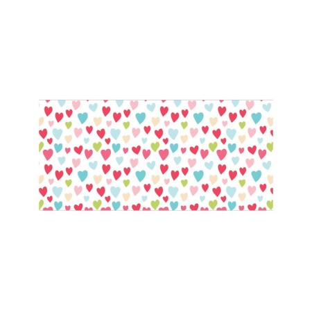 Basket for toys "Multi -colored hearts, size 40x60 cm-1