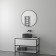 Mirror in the frame D 70 cm, evoForm, black color