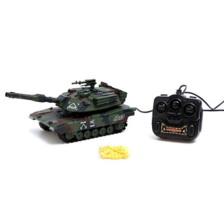 Tank on the remote control "Schursmovik", works from batteries, shoots bullets, mix