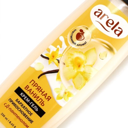 Arela shower cream gel, 250 ml, spicy vanilla aroma-7