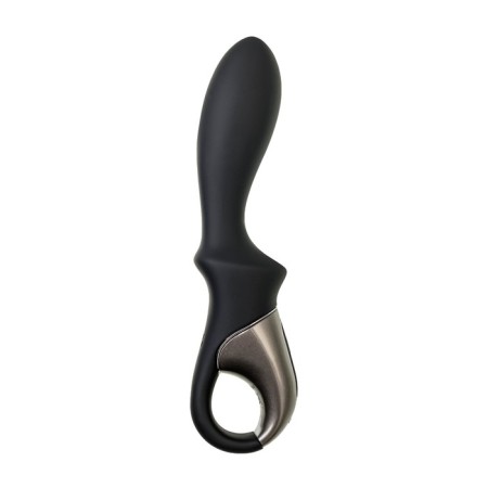 Unrealistic vibrator Satiffyer Heat Climax, 20.5 cm, silicone, black color-9
