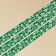 Decorative repression tape "Snow Vortion", green, 2 cm × 5 m