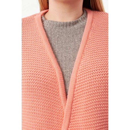 Cardigan female, size 52, coral color-4