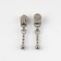 Automatic lock for lightning "Spiral", No. 3, decorative, 10 pcs, Nickel color