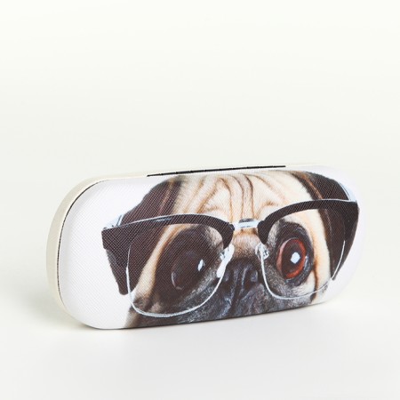 Case for glasses on the cracker, white color