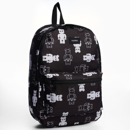 Backpack School Textile Teddy, 42x14x28 cm, black color-2