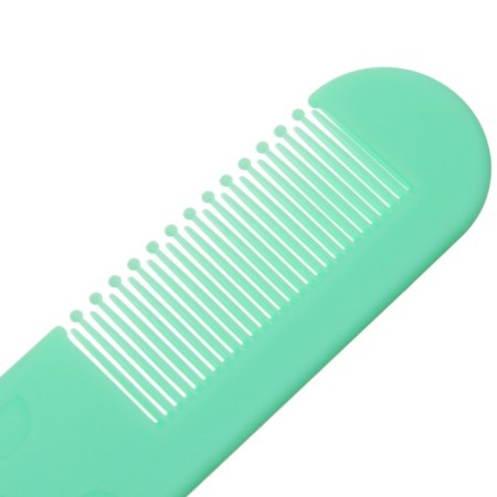Hair care kit: comb and brush "Flower", Biryuzovoy color-4