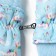 Winter children's mittens minku, Blue color, 15cm