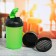 Sports shaker with a bowl for protein, green, 500 ml