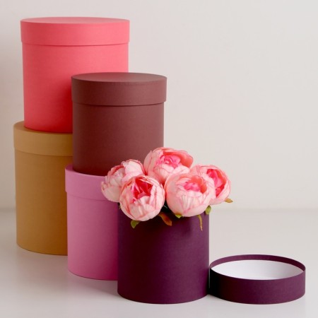 Set of hats 5V1, coffee, 23 x 23 - 15 x 15 cm