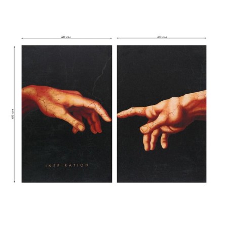Modular "Hands" painting, 80 x 60 cm-3
