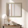 Wall mirror, in the baguette, dark gold, 50x60 cm
