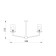 Suspended lamp 60W, 8XE14, 51.5x90 cm, French gold