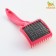 Brush - medium -sized packer with drops, base 59 x 49 mm, pink