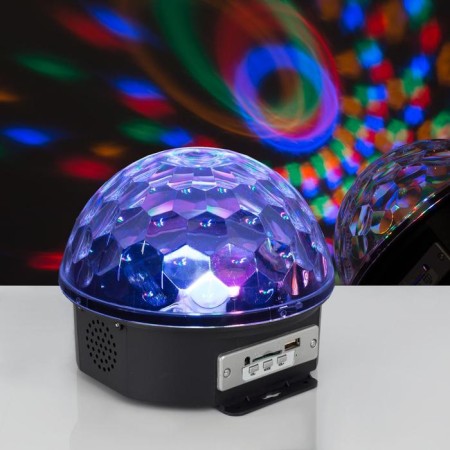 Light device "Crystal ball" 17.5 cm, speaker, glow RGB, 220 V