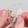 Half -slopes for shoes, with an adolescent, amortizing, massage, adhesive, silicone, 20.5 × 7.5 cm, steam, transparent color