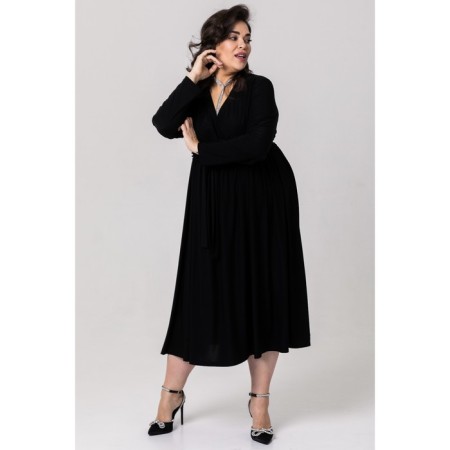 Female dress, size 64, black color-2