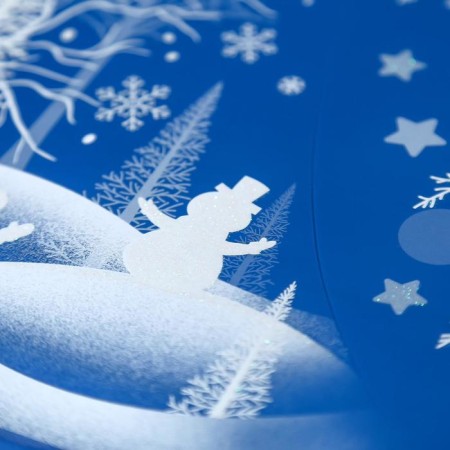 Static sticker for Room Decor windows and mirrors "Winter landscape 2" 29x41-1
