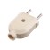 The fork is straight, 10a, without salary, 220 V, beige, retail packaging.