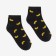 Women's socks "bananas", black color, size 23-25
