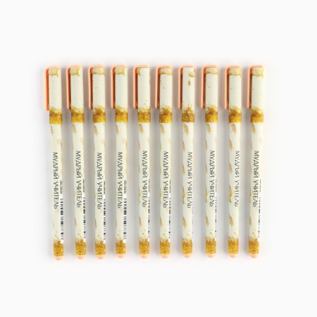 Pen Plastic with a cap software "Wise Teacher", Blue Paste 0.7 mm-3