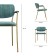 Eirill chair, 530 × 590 × 770 mm, velor, dark green color