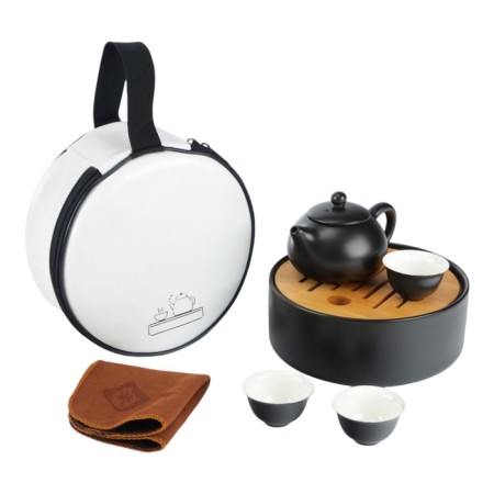 A set for a tea ceremony of 5 items, 3 persons, a cup of 30 ml, a kettle 160 ml, porcelain-1