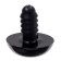 Screw eyes with plugs, set of 20 pcs., Size 1 pc. - 1.6 cm, black color