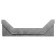 Suin-shaped PPC tray, 50 × 15 × 5 cm, gray, lv-50 s, color graphite color