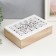 Casket tree with divisions "White openwork flowers" 17x24x7 cm