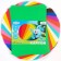 Cardboard tinted, A3, 50 sheets, 10 colors, moped, bilateral, in a bag, 140 g/m², Smeshariki
