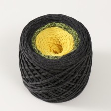 Cotton cord 3 mm 220m/240 ± 5 g gradient (graphite/yellow)