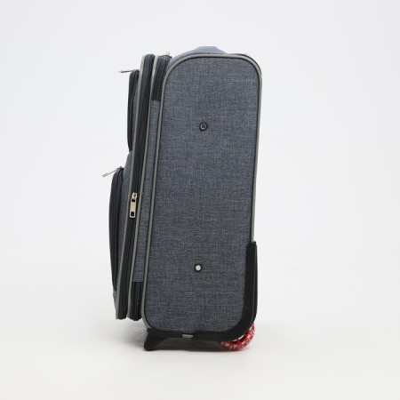 Small 20 suitcase, a lightning department, code lock, 3 wheels, 2 outer pockets, color gray color-2