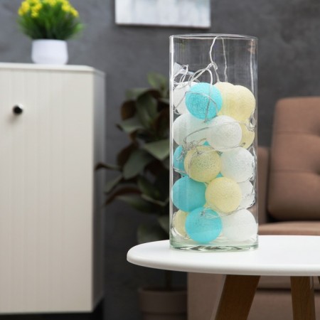 Garland “thread” 5 m with nozzles “pastel”, ip20, transparent thread, 20 LED, white glow, 220 V-7