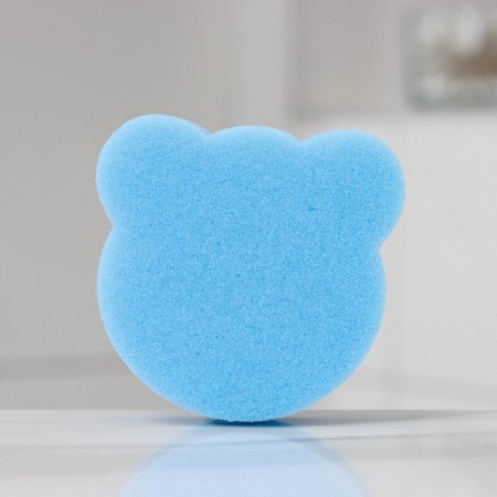 Body sponge "Bear", 9 × 9 cm, color mix-1