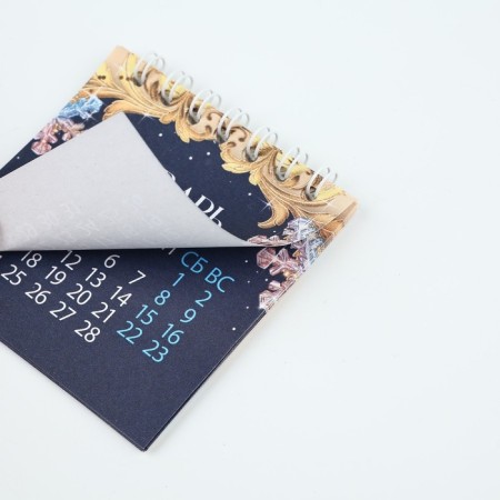 Calendar on Spiral "New Year's Wonders", mix of 5 pcs, 7 x 7 cm-21