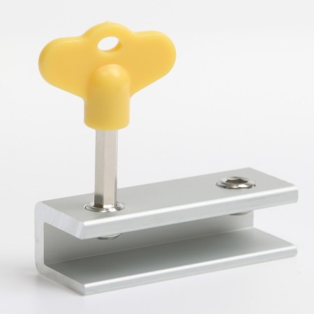 Loading and windows lock, yellow, 16 mm, 2 fasteners-1