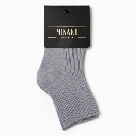 Children's socks minku, gray color, 12-14 cm-2