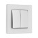 Silent Matt Matte Glass, 10 a, 2 cl., Hidden, glass, silver