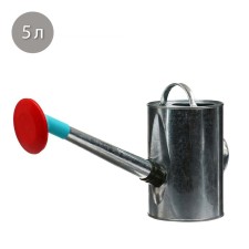 Watering can, 5 l, with a diffuser, galvanized, without a pattern, nose d = 25 mm