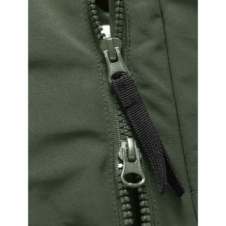 Winter park for a boy, height 146 cm, khaki color-6