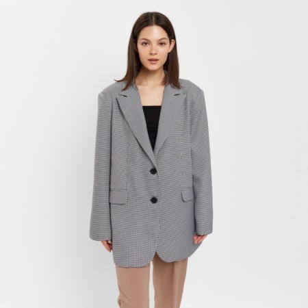 Women's jacket Minaku: classic black and white color, rr 42-44-4