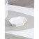 Soapwood ceramic share "diamond", white color