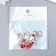 Decor for creativity metal, enamel "two hearts" red with gold 1.5x1.7 cm
